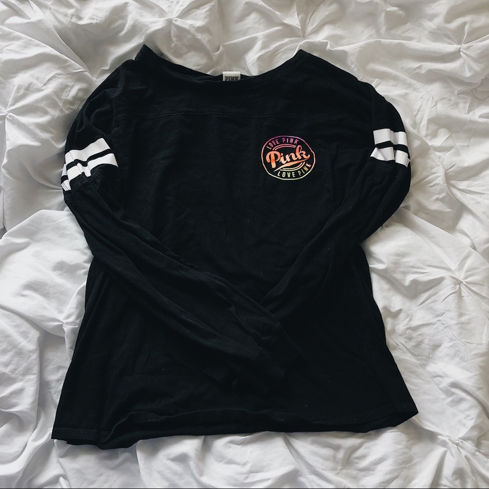 Vs Pink Black Long Sleeve